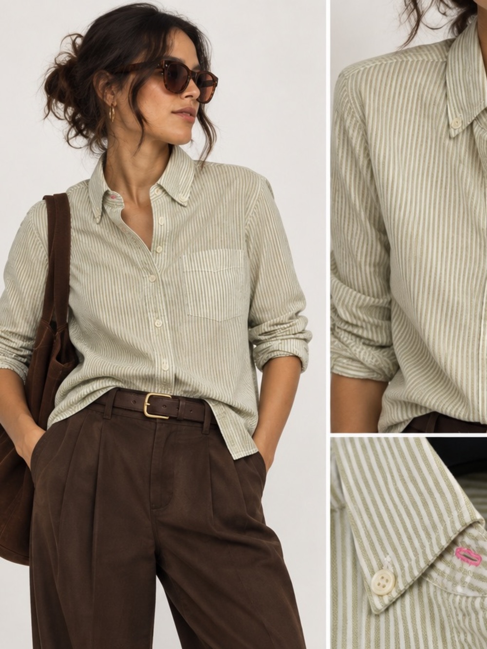 J.Crew Classic Fit Stripe Button Down Shirt S